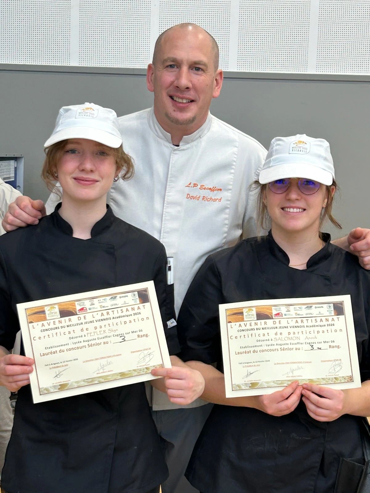 Podium du concours du Jeune viennois